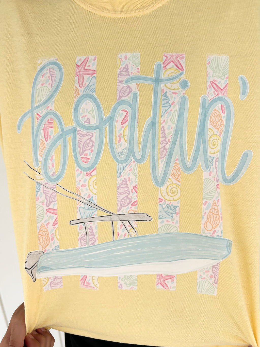 Summer Yellow Boating Tee