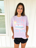 Living On Lake Time Tee